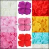 Flores decorativas Guirnaldas Suministros festivos para fiestas Hogar Jardín 5500 Unids / bolsa 5X5 Cm Grandes pétalos de rosa de seda artificial Romántico Diy Valentine Da