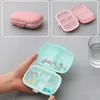 8 grilles étui à pilules de voyage Portable avec coupe-pilule organisateur conteneur de stockage de médicaments boîte à comprimés en plastique boîtes à pilules en plastique