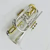 Professionelles Silber- und Gold-Plattier-Kornetthorn B-Flat Professional Messing Instrument Trompete