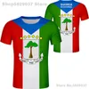 EQUATORIAL GUINEA T Shirt Diy Free Custom Name Number Gnq T-shirt Po Clothes Print Not Fade Not Cracked Tshirt Jersey Casual 220702