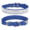 Colares de cachorro bling com colar de cristal de diamante ajustável e elegante e suave e brilhante para cães de cristal de diamante para cães médios pequenos e grandes