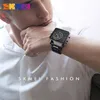 Skmei Men Digital Electronic Watch Pasek ze stali nierdzewnej Watchy Data Data Wyświetlanie osobowości zegarki alarmowe Relogio Masculino 220530