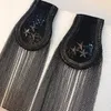 Nova chegada vintage acessórios de moda strass borla grande epaulette kpop handmade jóias epulet / carreta para mulheres e homens