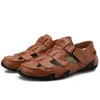 Sandalen Herren 2022 Sommer Hohl Weiche Sohle Strandschuhe Atmungsaktive Tasche Kopf Lässig Loch Plus Größe 38-46 Sandalen