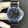 VS PAM438-PAM1039-PAM692-PAM1056 with Carbon Fiber Case Classic Legendary Night Sapphire Crystal Glass Mirror Waterproof236B