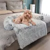 Büyük Pet Kedi Köpek Yatak Uzun Peluş Sıcak Kanepe Mat Için Sıcak Lüks Sevimli Yavru Yastık Yıkanabilir Battaniye Kapak 220323