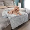 Grand Pet Chat Chien Lit Long En Peluche Chaud pour Un Canapé Tapis De Luxe Mignon Chiot Coussin Lavable Couverture Couverture 220323