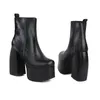 Detainoov Women Boots High Heels masywna platforma Czarna Wielka Rozmiar 43 Zimowe buty Kolan Kolan But Matrin Boot Buty 220817