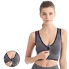 Soutien-gorge de sport sans fil avec fermeture éclair pour femmes Soutien-gorge de sport de yoga actif pour femme