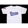 Xflsp Doug Remer 17 Joe Coop Cooper 44 BASEketball BEERS Movie Jersey Button Down White All Stitched Stitch Sewn High Quality Jersey