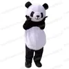 Halloween Panda Maskottchen Kostüm Cartoon Thema Charakter Carnival Unisex Erwachsene Größe Weihnachtsgeburtstagsfeier Fancy Outfit