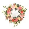 Decorative Flowers & Wreaths Floral Wreath Party Home Supplies Artificial Living Room Pography Props Semi-handmade 40cm Door Hanging Decorat