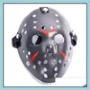 Jason Voorhees Maske Adts Masquerade Skl Masken Paintball Film Gruseliges Halloween-Kostüm Cosplay Festival Party Drop Delivery Fest