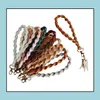 Nyckelringar mode tillbehör boho väska rame armbands armband lanyard rand nyckelarmband diverse färg rames flätad nyckel droppleverans 202