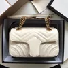 Luxury Fashion bag Women Designer Bags Suede Marmont Ladies Wallet Embroidery Cross body G