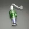 ミニフッカー喫煙パイプカラフルなメタルミニカラーマッチングスケルトンガラス水ボトル