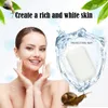Sapone fatto a mano anti-acne sbiancante al collagene, siero viso per la pulizia profonda, sapone alla bava di lumaca