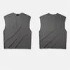 Men's T-Shirts 7 Colors Summer Mens Designer T Shirts Hip Hop Vest Sleeveless High Street Solid Color T-shirt Fashion Casual W220426