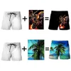 Мужские летние пляжные шорты на заказ DIY Два боковых кармана повседневные 3D Digital Printing 220706