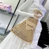 Luxury's Designers Dames trekkoord Raffia Tote Bag Zomerstroopbinkaartjes Hoge kwaliteit grote capaciteit Pochette Lady Elegant TR2629