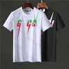 T-shirt da uomo con motivo di stampa M-2XL Taglia larga personalità della moda allentata SS21 camicie da uomo di design da donna corte di alta qualità nera