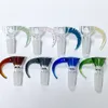 14mm male glass bowl piece slide with handle for smoking water bong pipe quartz banger