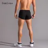 Samlona plus size Men Leisure Shorts Summer Ultrashorts Sexig Elast Wiast Skinny Male Casual Beach Short Pants 220630