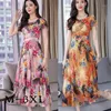 Men's T-Shirts Summer Beach Dress 2022 Short Sleeve Woman Dresses Plus Size Women Floral Ladies Backless Party Female Vestidos#J30