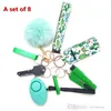 Cute Credit Card Puller Key Rings Acrylic Debit Bank Card Grabber for Long Nail Atm Keychain Cards Clip Nails tools 3/8/9/12/13 piece set