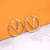 Luxury Earrings Hoop Big brand letter Earrings female Europe and the United States retro classic circle gold M64288 y8wF#