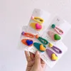 Koreanische Frühling Süßigkeiten Farbe Herz Liebe Haare Clip Girls Ball Barrettes Set Kinder Haarzubehör Kopfbedeckung