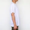 Sublimação T-shirt em branco camiseta branca camisas de poliéster sublimação t-shirt de manga curta para DIY tripulação pescoço XL 2XL 3XL