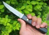 Högkvalitativ fast bladkniv VG10 Damascus stål Drop Point Blade Trähandtag raka knivar skogar mantel