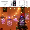 3D LED Christmas Lights Fairy Light Garland Tenda Festoon Festoon Attaccata Lampada a sospensione Finestra Home Decor298L229T