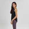 LU59 Ocleveless Yoga Vest Tshirt ألوان صلبة نساء يوجا دبابة قمم الأزياء في الهواء الطلق دبابات الرياضة الرياضة الجريئة الرياضية القماش 3312393