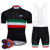 Pro Takımı Italia Bisiklet Giyim 9D Set MTB Üniforma Bisiklet Giysileri Yaz Hızlı Kuru Bisiklet Jersey Erkek Kısa Maillot Culotte