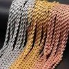 Stainls Steel Link Rope Chain Necklace For Men Fashion Hip hop Jewelry