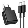 excelente qualidade 45w PD carregador carregamento super rápido USB-C carga rápida tipo C EUA/UE/UK plug AC adaptador de alimentação carregador para samsung note 10 s22 s20 ep-ta845