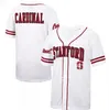 Custom College NCAA Baseball Draagt ​​Stanford Cardinal Baseball Jersey 25 Kody Huff 1 Owen Cobb 2 Drew Bowser 5 Austin Kretzschmar 10 Adam Cra