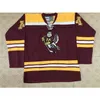 CeUf Colosseum Minnesota Golden Gophers Maroon Hockey Jersey Embroidery Stitched Customize any number and name Jerseys