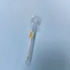 Queimador de óleo de vidro grosso sorridente de 10 cm cachimbo de fumaça com tigela de cabeça de 2,5 cm borbulhador de rosto sorridente