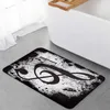 Dywany nuty muzyczne kropka kropla krwawika czarna podłoga Wejście do formy przeciw poślizgowi salon dywan kuchenny dywan domowy w łazience matcarpets