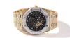 Watches for Mens Mechanical Iced Out Men Fashion Vvs Black Moissanite Diamond Bust Down Swiss Top Brand Wristwatches