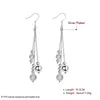 Dangle Lustre Boule Boucles D'oreilles Pour Les Femmes Argent Couleur Mode Punk Longue Boucle D'oreille Suspendue De Luxe Qualité Designer Bijoux Tendance Kirs2