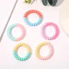Dwa kolorowe włosy krawat telefoniczny elastyczne gumki gumowe mroczne spiralne pierścienie włosów do włosów proste kobiety do włosów1534269