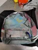 2021 Kobiety torby podróżne Graffiti Kolor retro ramię plecak Katwalk Men Casual Canvas Classic Doodle Limited Edition Bag264R