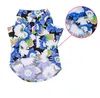 Hawaii-Hunde-Shirt, Sommer, Strand, Hawaii-Stil, atmungsaktiv, Blumen-Polo-T-Shirts, coole Kleidung für kleine, mittelgroße und große Hunde, Katzen, Haustiere