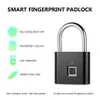 O10 Keyless USB rechargeable door lock fingerprint smart padlock quick unlock Zinc alloy metal IP65 Waterproof Door Luggage Case L333N