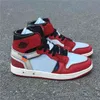 2022 Hot Autentyczna 1 Wysoka Off OG Chicago Red Unc Outdoor Shoes Hodowane Proszek Blue 1s Men 5 Białe Sport Sneakers z oryginalnym pudełkiem