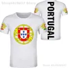 PORTUGAL T-Shirt DIY kostenlos individueller Name Nummer PRT T-Shirt Nation Flagge PT Republik Portugiesisch Land College Druck PO Kleidung 220702